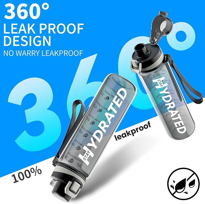 Water Bottle, 32 oz Motivational Water Bottles - Image 5