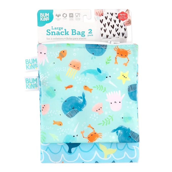 Bumkins Reusable Sandwich and Snack Bags, - Image 6