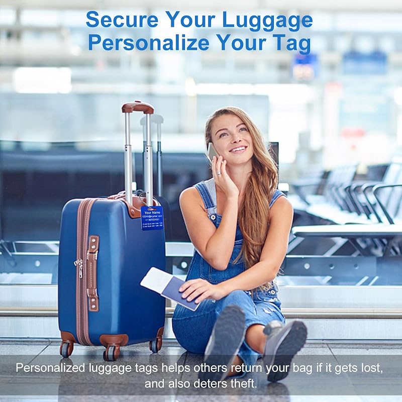 Stainless Steel Personalized Luggage Tags - Image 5
