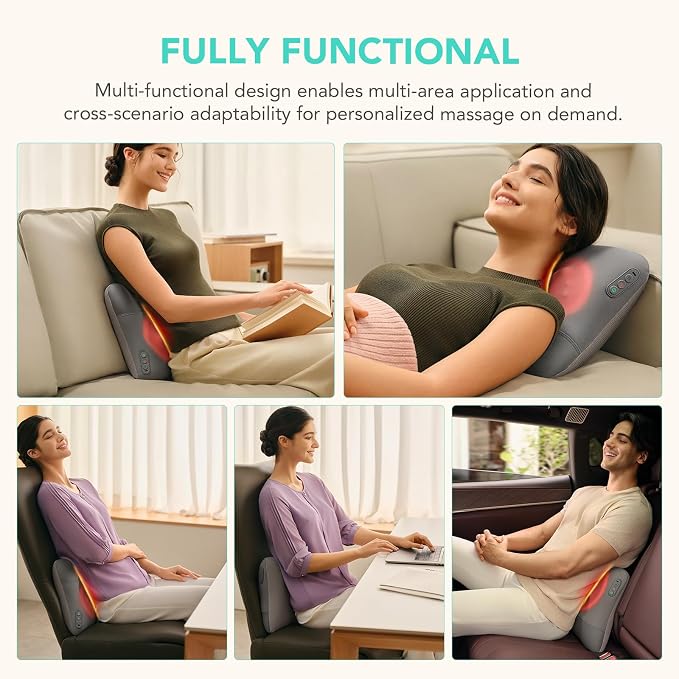 SKG Back Massager for Pain Relief Deep Tissue Cordless Back and Neck Massager - Image 3
