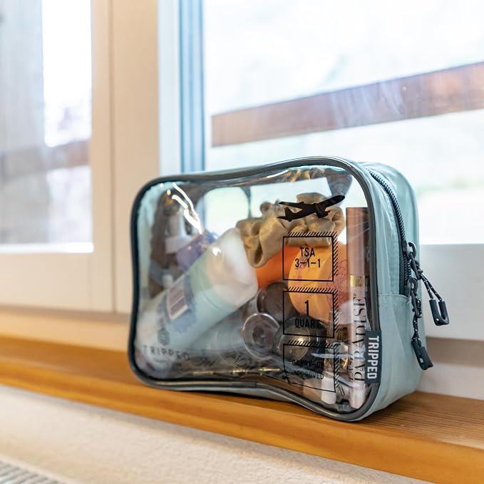 Toiletry Bag Kit Set: Hanging Travel Toiletry Bag + 311 TSA Cosmetic Liquid Bag - Image 8