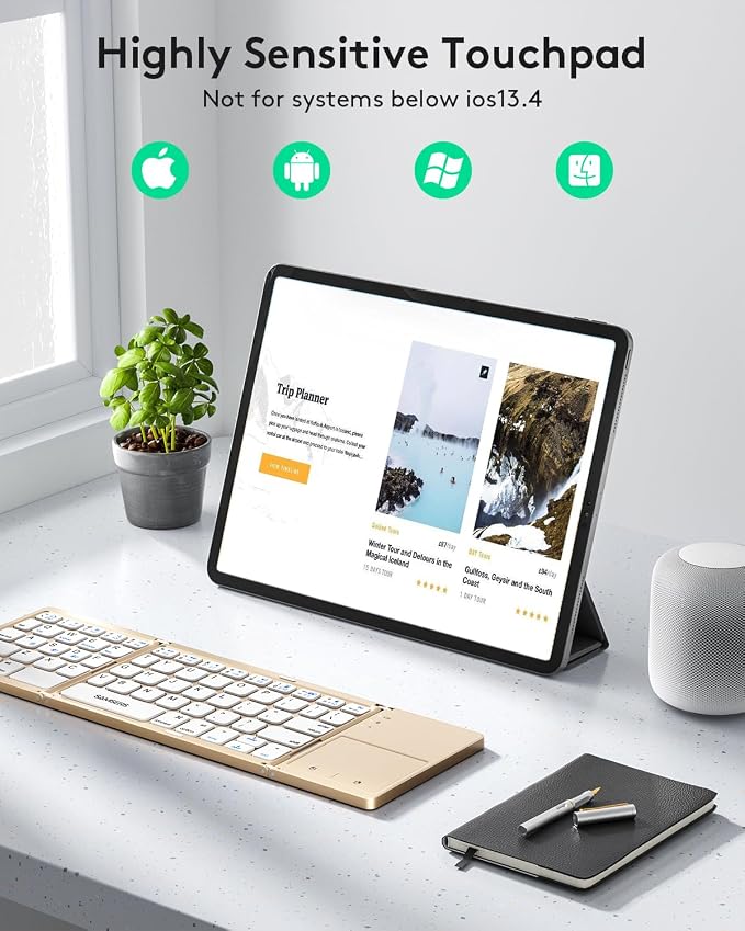 Samsers Multi-Device Foldable Bluetooth Keyboard - Image 3