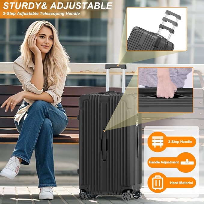 Krute Luggage Sets 2 Piece Suitcase - Image 4