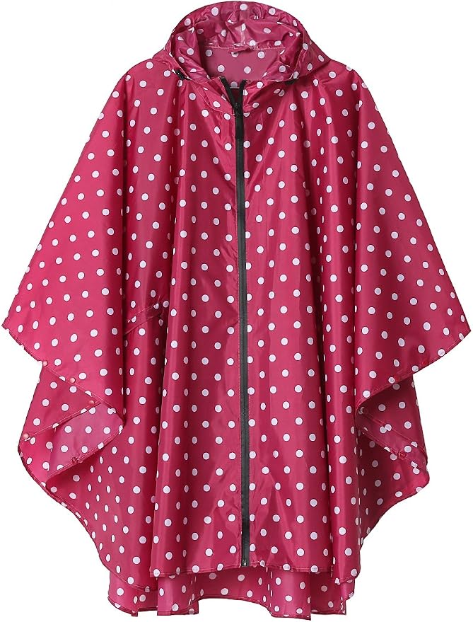 SaphiRose Unisex Rain Poncho Raincoat Hooded - Image 8