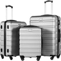 Coolife Luggage 3 Piece Set Suitcase Spinner Hardshell Lightweight TSA Lock by COOLIFE