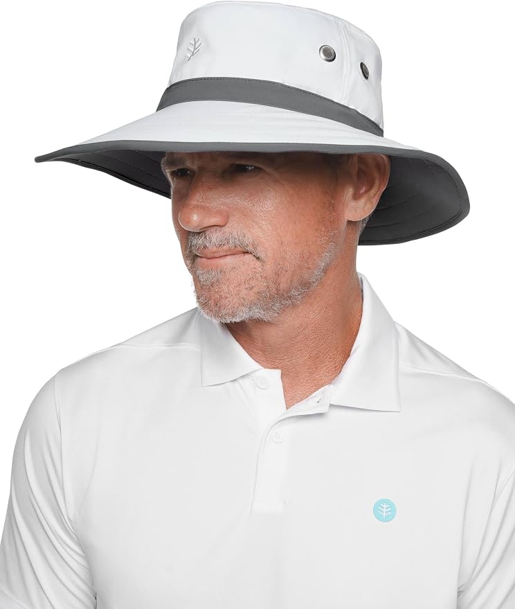 Coolibar UPF 50+ Men's Women's Matchplay Golf Hat - Image 6
