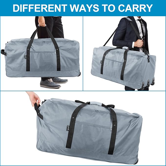 Finnhomy 120L Foldable Rolling Duffel Bag - Image 6