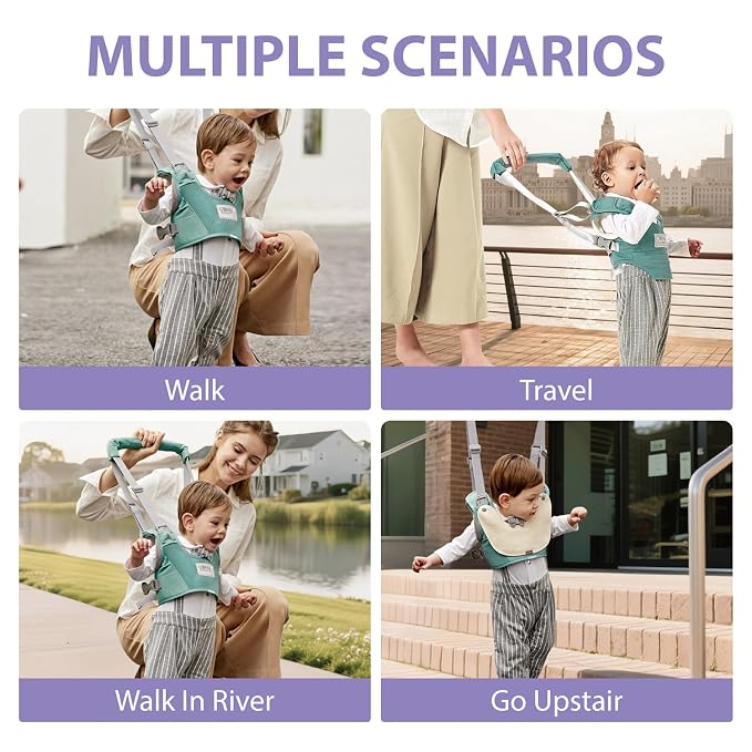 Baby Walking Harness-Handheld Assistant Belt- Toddler Infant Walking Aid - Image 7
