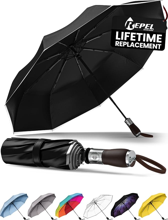 REPEL Windproof Travel Umbrella by RepelUmbrella