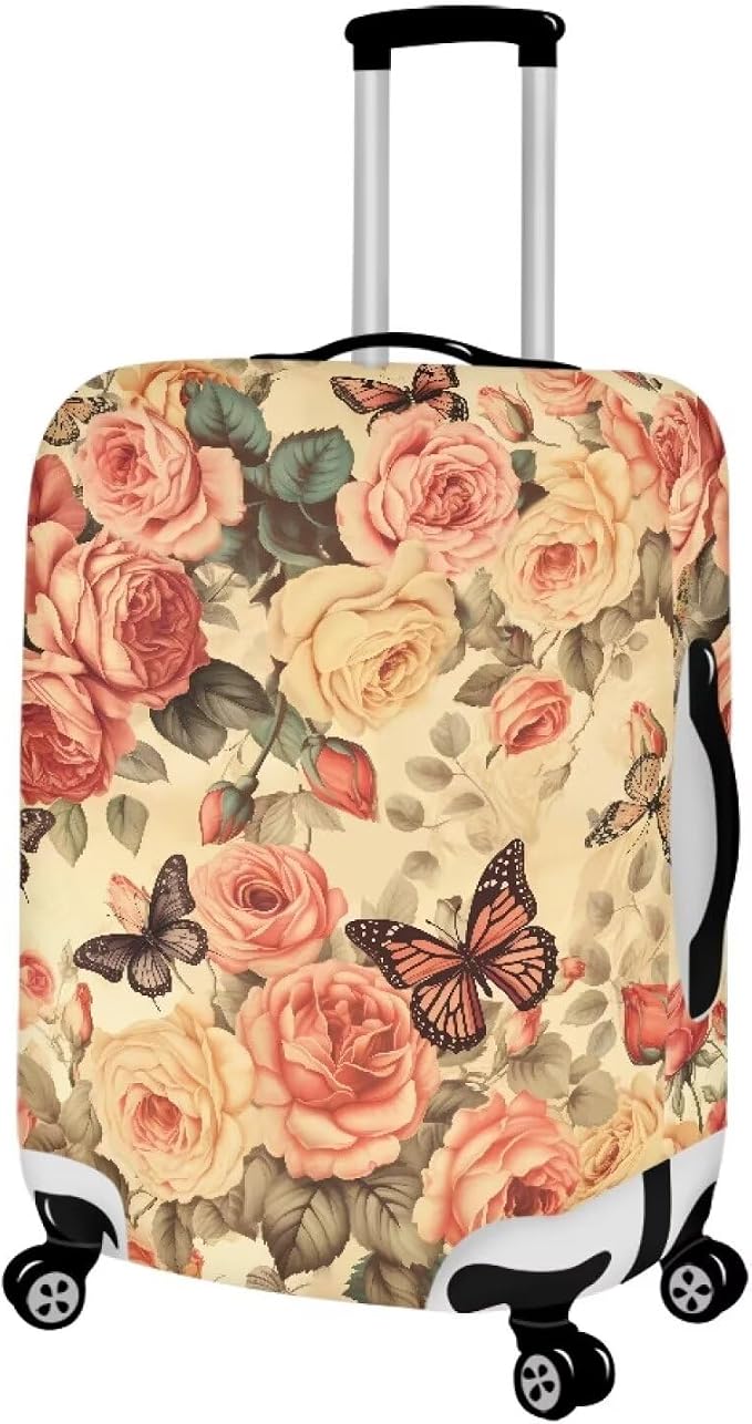 Pink Butterfly Suitcase Covers for Luggage Universal Fit 22-25 Inch Luggage - Image 2