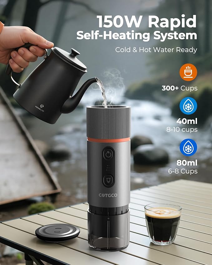 Portable Espresso Coffee Maker, Travel Coffee Maker - Image 3