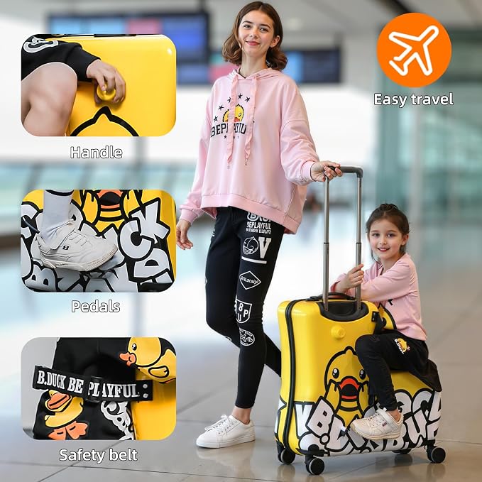 Ride on Kids Luggage with Wheels - Image 4