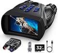Night Vision Goggles, 4K Night Vision Binoculars, 4.0" HD Screen Binoculars by BUSHBINOC