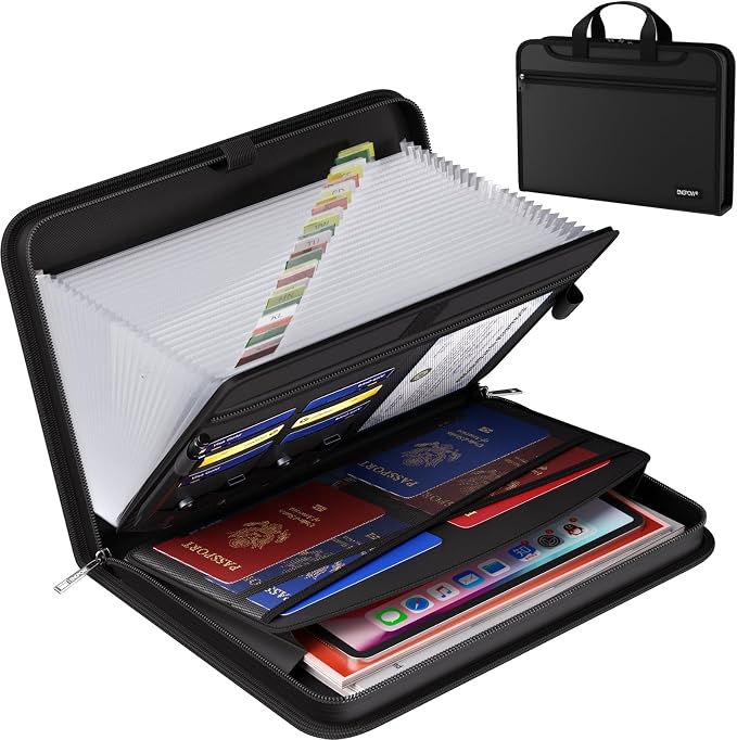 ENGPOW Accordion File Organizer, Fireproof Expanding File Folder - Image 9