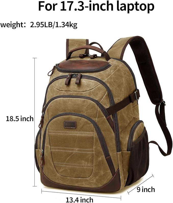 Travel Laptop Backpack 17.3 inch XL Computer Backpack - Image 4