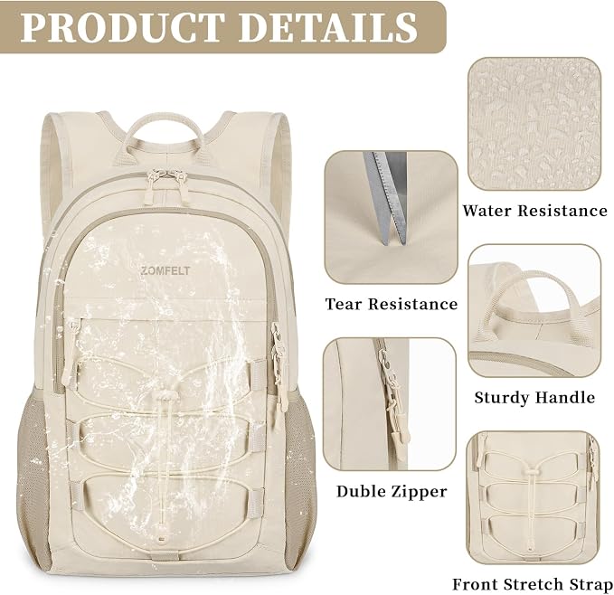 ZOMFELT Hiking Backpack for Women Men, 15L Lightweight Packable Backpack for - Image 4