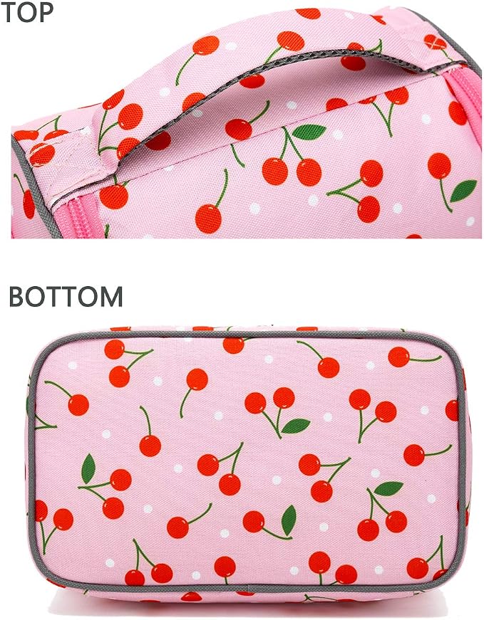 FlowFly Kids Double Decker Cooler Insulated Lunch Bag Large Tote - Image 7