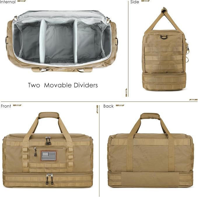 ETRONIK Travel Bag for Men Women, Gym Bag & Tactical Duffle Bags for Travel - Image 6