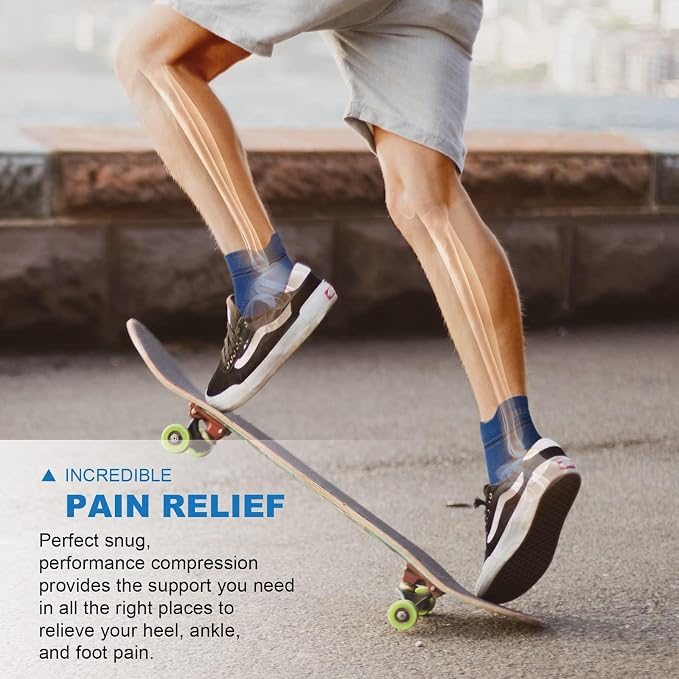 Plantar Fasciitis Sock for Men and Women, Compression Foot Sleeves - Image 7