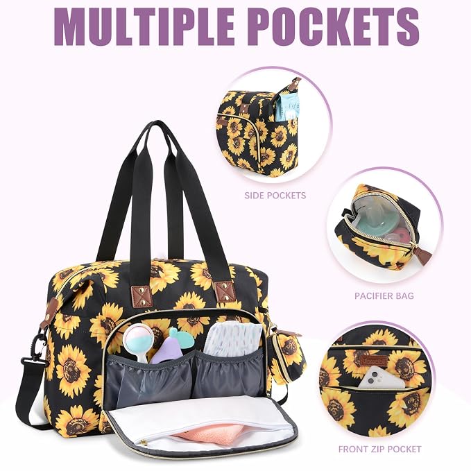 Tuwubi Diaper Bag Tote, Baby Diaper Bag - Image 2