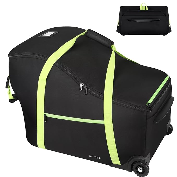 Baby Car Seat Travel Bag Fit Chicco Keyfit 35 and Anti-rebound Bar Base by MakeYourTravelEasier
