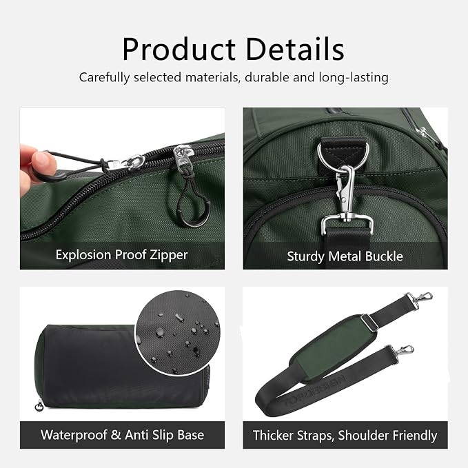 TOPDesign Gym Bag for Women & Men, Unisex Duffel Bag - Image 7