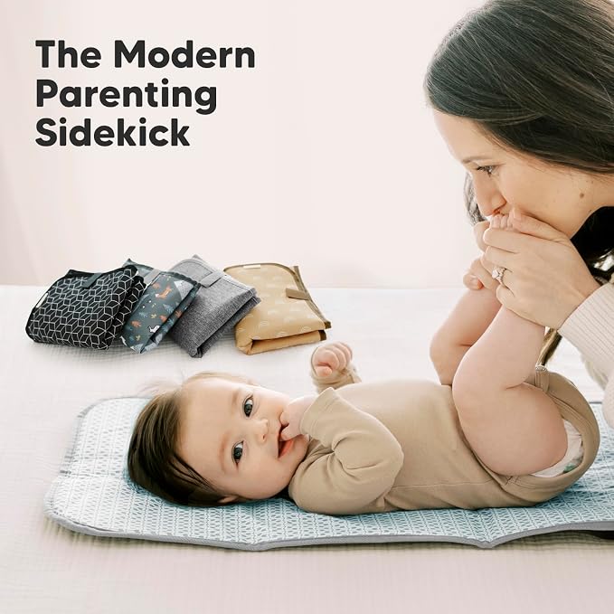 KeaBabies Portable Diaper Changing Pad, Easy Wipe Clean - Image 9