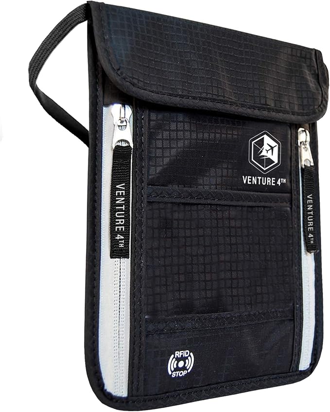 VENTURE 4TH Passport Holder Neck Wallet by VENTURE4TH
