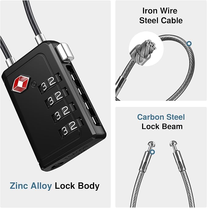 Puroma TSA Approved Luggage Travel Locks - Image 6