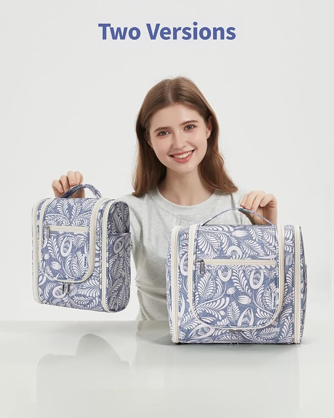 Narwey Hanging Toiletry Bag for Women Travel Makeup Bag Organizer Toiletries - Image 8