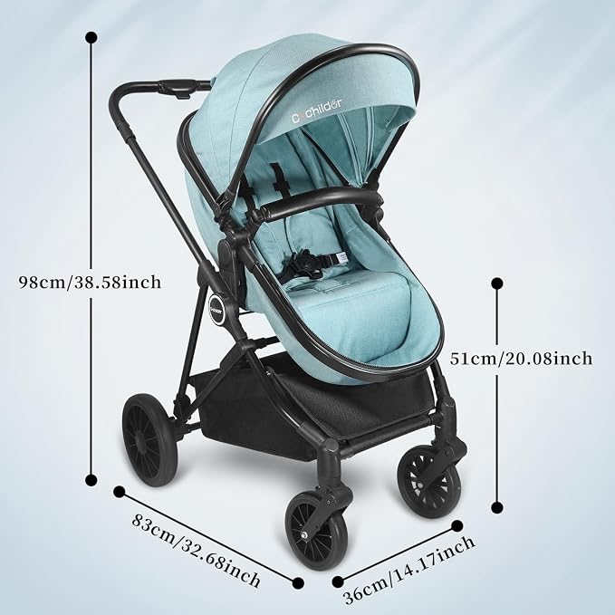 Lite 2.0 Baby Stroller with Newborn Mode, 2-in-1 Foldable Infant Stroller with - Image 5