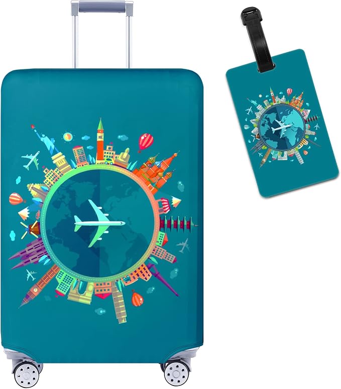 Travelkin Luggage Covers With Tag by MoreThanTravel