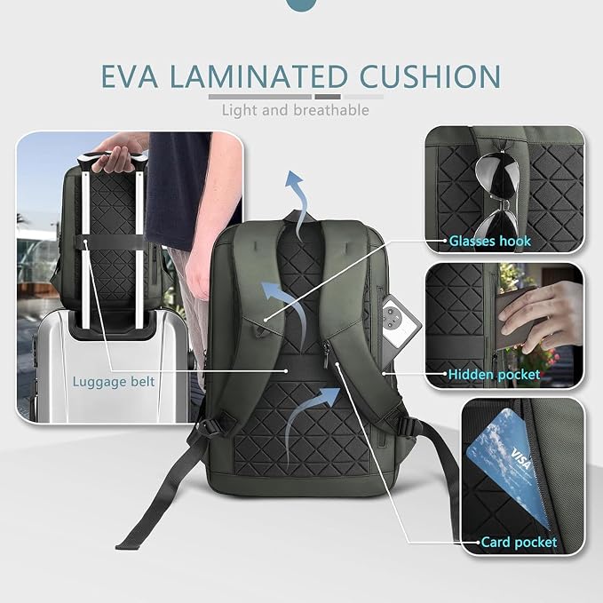 hk Laptop Backpack for Men - Image 6