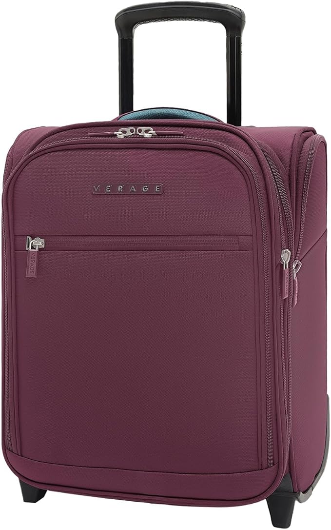Verage Under Seat Luggage with Wheels, Softside Expanable Small Suitcase Carry by VERAGE