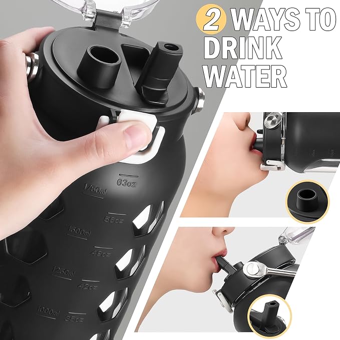 MUKOKO 64oz Glass Water Bottles - Image 5