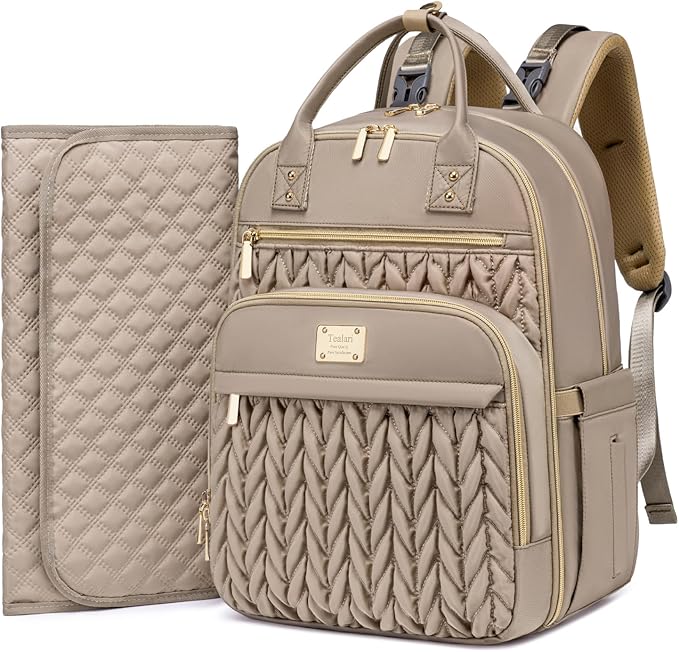 Diaper Bag Backpack, Stylish Baby Diaper Bag, Waterproof Travel Diaper by Tealari
