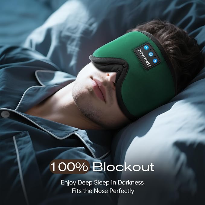 3D Sleep Mask with Bluetooth Headphones, Sleeping Headphones - Image 3