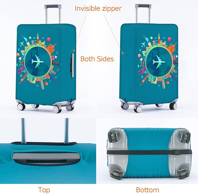 Travelkin Luggage Covers With Tag - Image 2