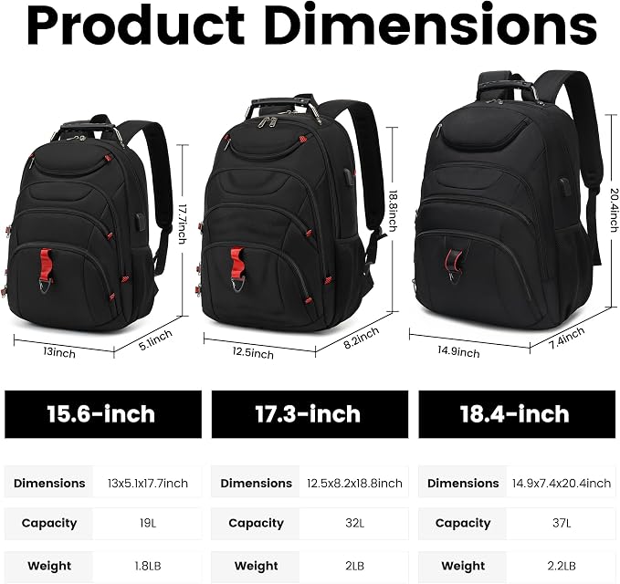 Boavan Laptop Backpack for men, 15.6 inch Laptop Bag - Image 7