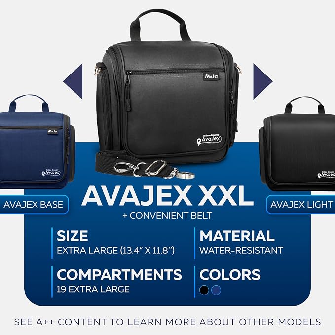 Extra Large Hanging Travel Toiletry Bag - Image 2