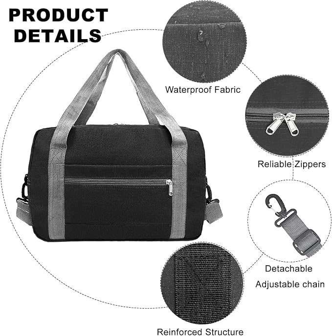 Foldable Carry on Luggage Bag 22x14x9 Personal Item Bag - Image 4