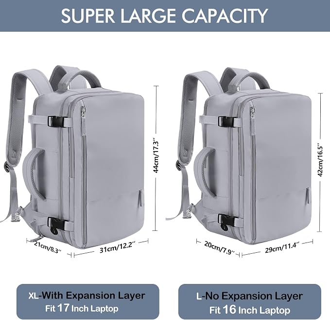 Beraliy Large Travel Backpack, Airline Approved Carry On Backpack, 16 Laptop - Image 7
