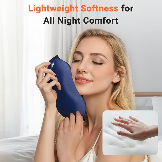 Eye Masks for Sleep Light Blocking: Lightweight 3D Contoured Eye Mask for Lash - Image 5