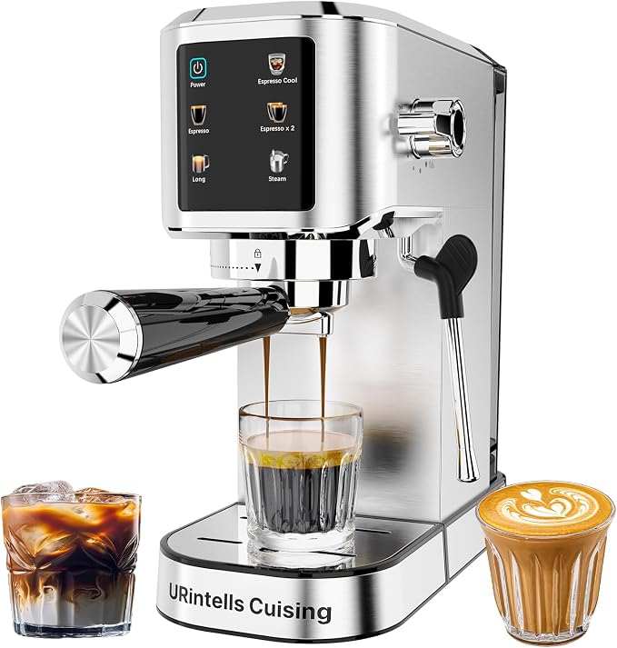 Espresso Machine 20 Bar, Touchscreen Espresso Maker by URintellsCuising