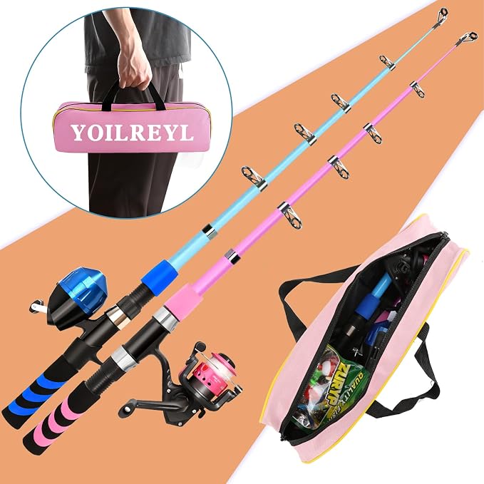 Collapsible Telescopic Fishing Rod and Reel Combo Push Button Small Fishing - Image 2