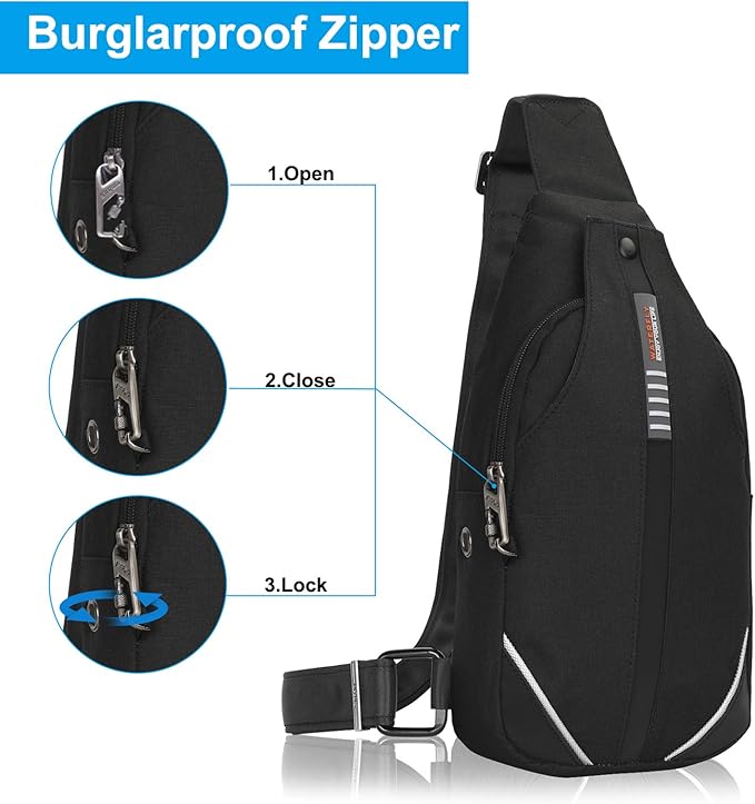 WATERFLY Small Crossbody Sling Backpack Anti Theft Backpack - Image 2