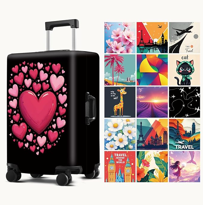 Luggage Cover Washable Suitcase Protector Anti-Scratch, Stretchable Fit - Image 2