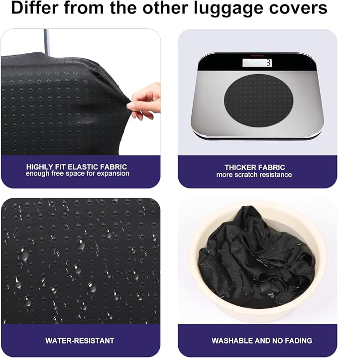7-Mi Travel Luggage Cover Elastic Sleeve 26"-28" Anti-Scratch Suitcase - Image 5