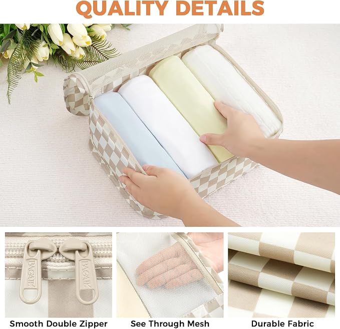 BAGAIL 9 Set Packing Cubes Luggage Packing Organizers - Image 6