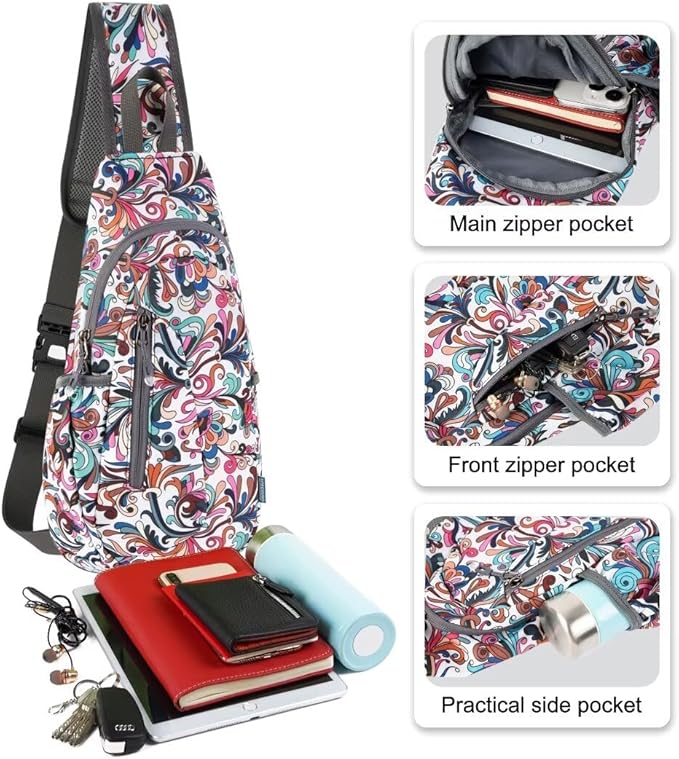 TITECOUGO Small Sling Bag, Lightweight Crossbody Backpack - Image 2